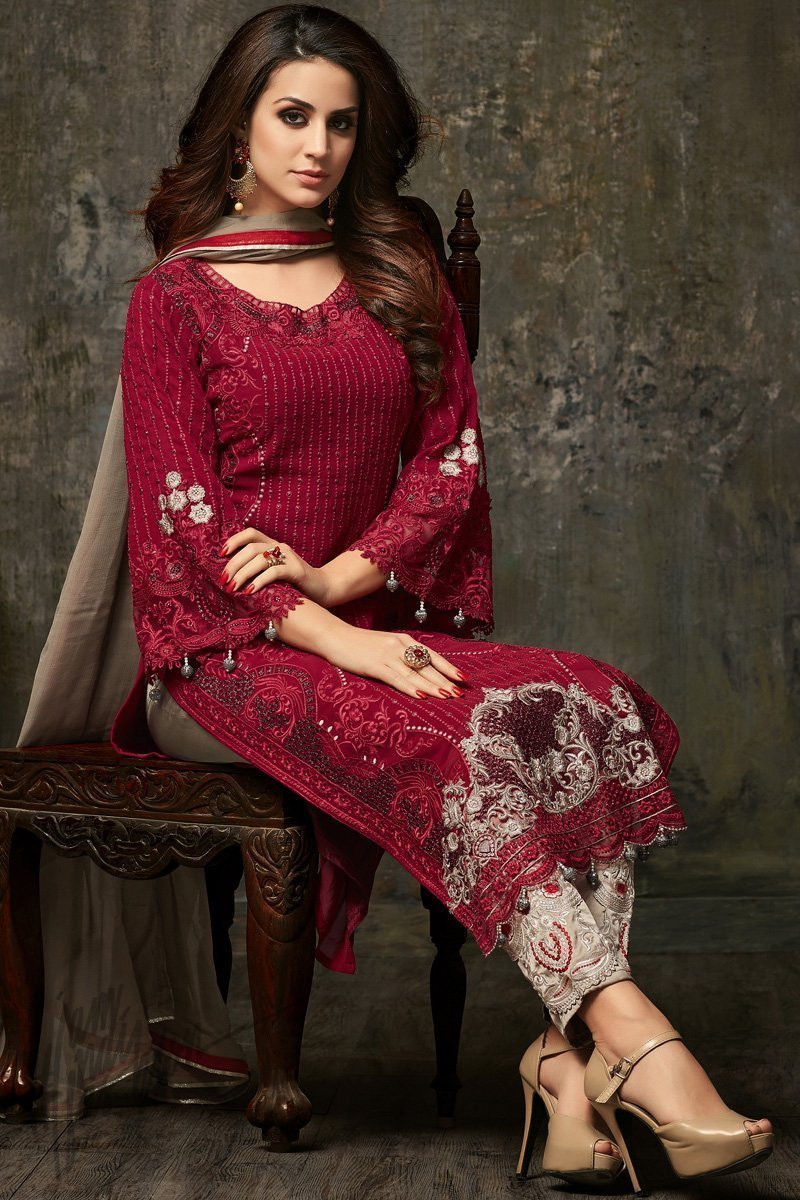 Ethnic wear Straight Salwar kameez
