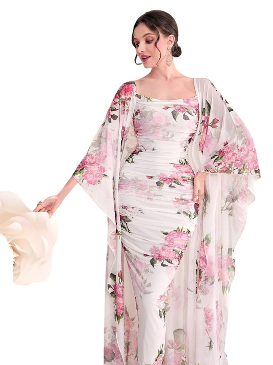 Women's Georgette Bodycon Maxi Dress