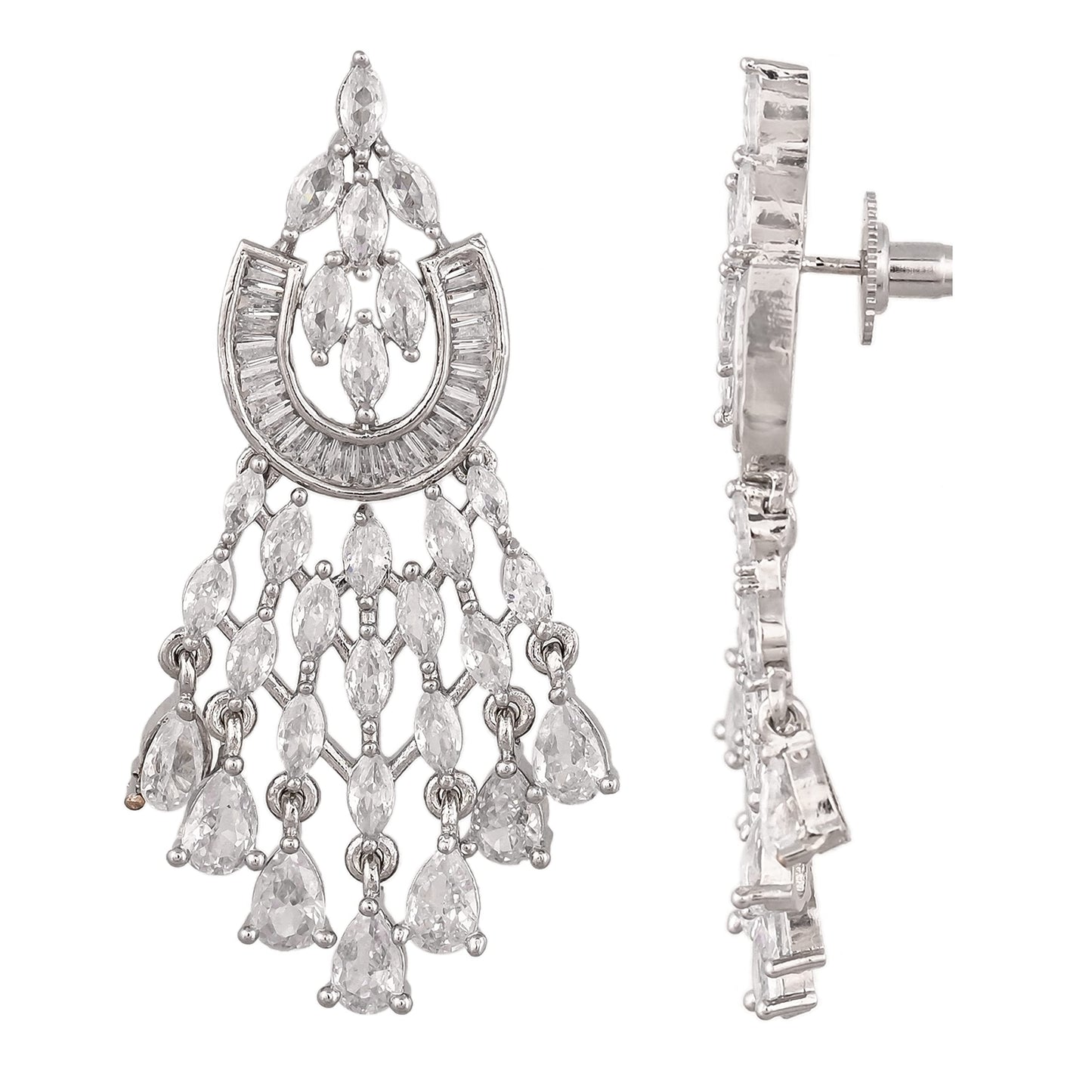 American Diamond Necklace set Gold Plated Traditional stylish wedding Western